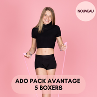 Ado Pack Avantage de 5 Boxers Menstruels - MOI ET MARIE